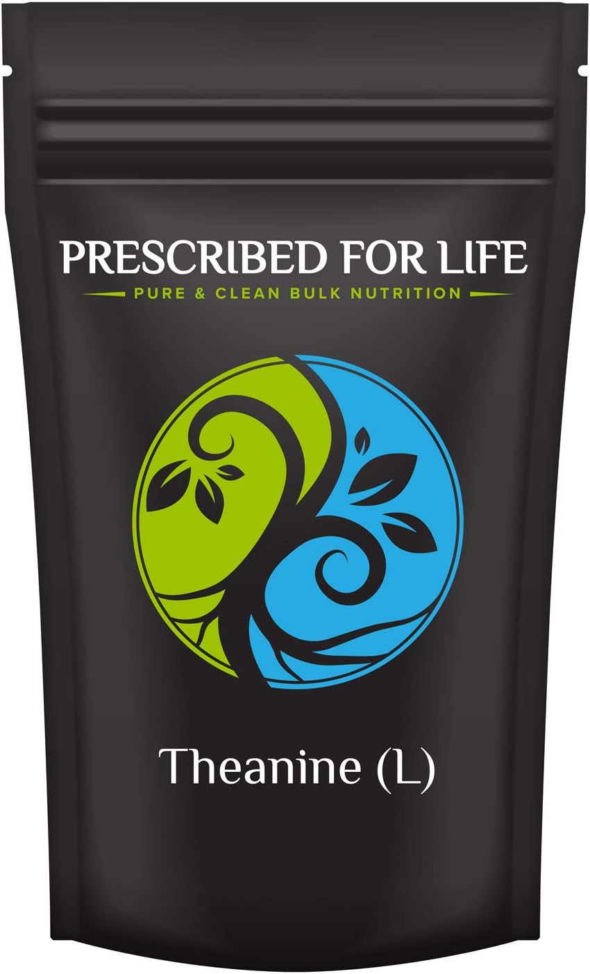 Prescribed For Life L-Theanine Powder (5 kg) - Pure L-Theanine Supplement, >99% Assay - görsel 1