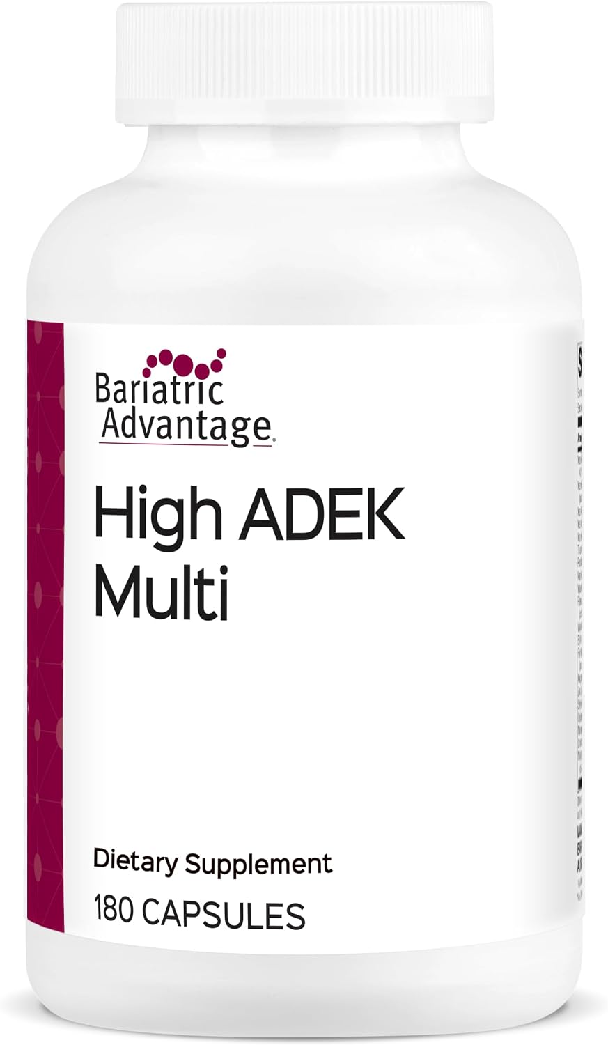 Bariatric Advantage High ADEK Multi - Multivitamin for Bariatric Surgery Patients with Vitamins A, D, E, K & Trace Minerals - 180 Capsules - görsel 1