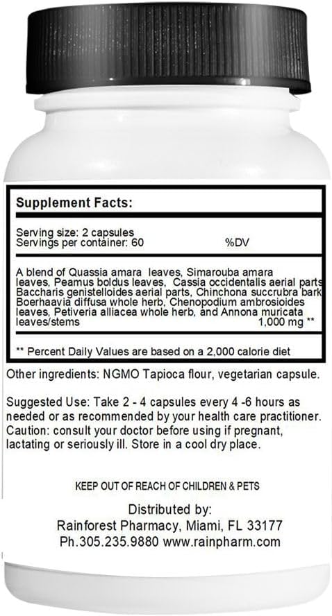 Rainforest Amazon A-P 120 Vegetarian Capsules/650 mg - görsel 2