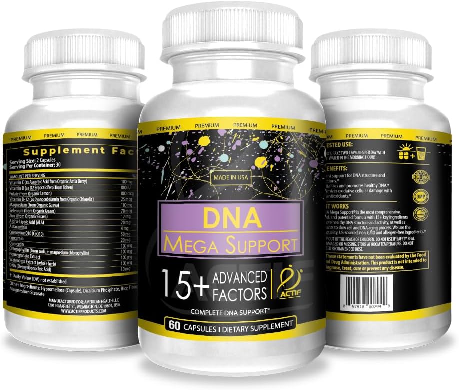 ACTIF DNA Mega Support with 15+ Advanced Factors, 60 Capsules - görsel 5