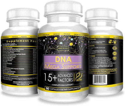 ACTIF DNA Mega Support with 15+ Advanced Factors, 60 Capsules