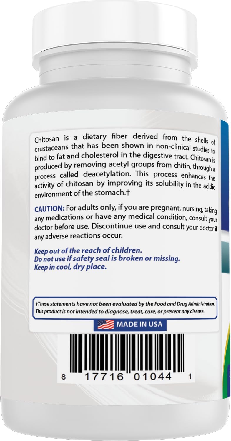Best Naturals Chitosan 500 mg - 120 Tablets (Pack of 3) - görsel 7