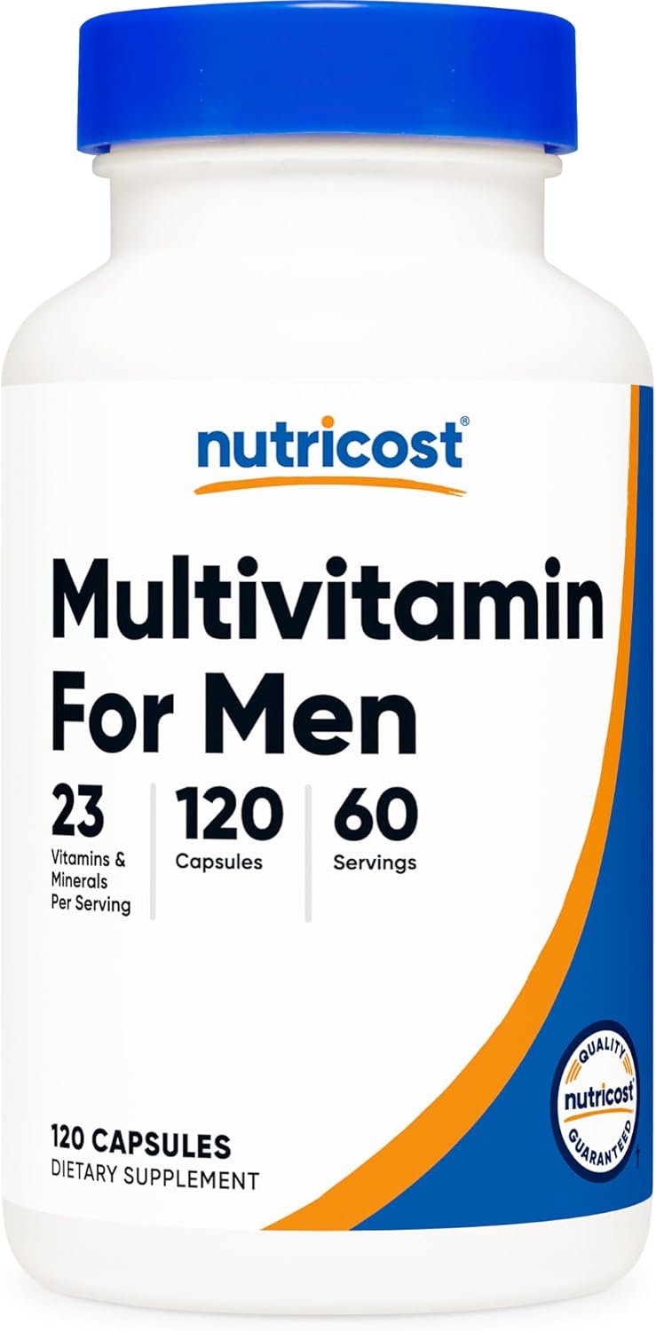Nutricost Multivitamin for Men 120 Capsules - Vitamins and Minerals for the Healthy Man - görsel 1