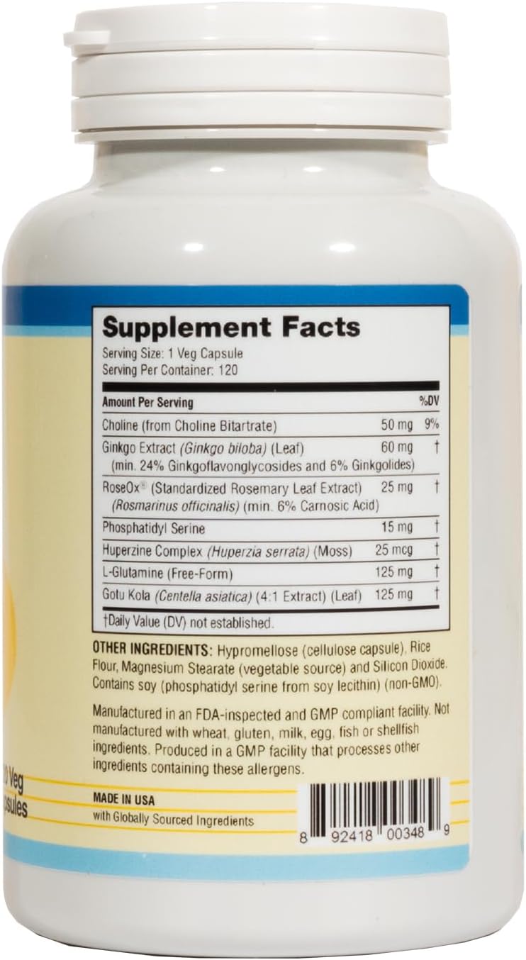 VitaBrain Brain Support Supplement – 120 Capsules - görsel 2