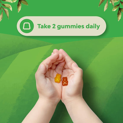 Natures Craft Plant Based Kids Multivitamin Gummies – Multivitamin for Kids Immune System Support with Vitamins A, C, D3, E, B and Zinc – Gelatine and Gluten-free, Non-GM – 180 Gummies
