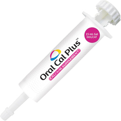 Breeder's Edge Oral Cal Plus Gel – Calcium Supplement for Dogs and Cats in Labour, 15ml Paste