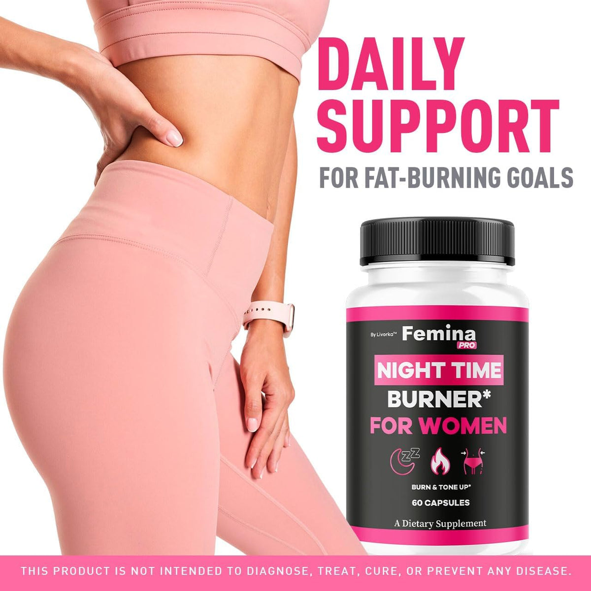 FeminaPro Nighttime Advanced Formula - 60 Capsules - görsel 3