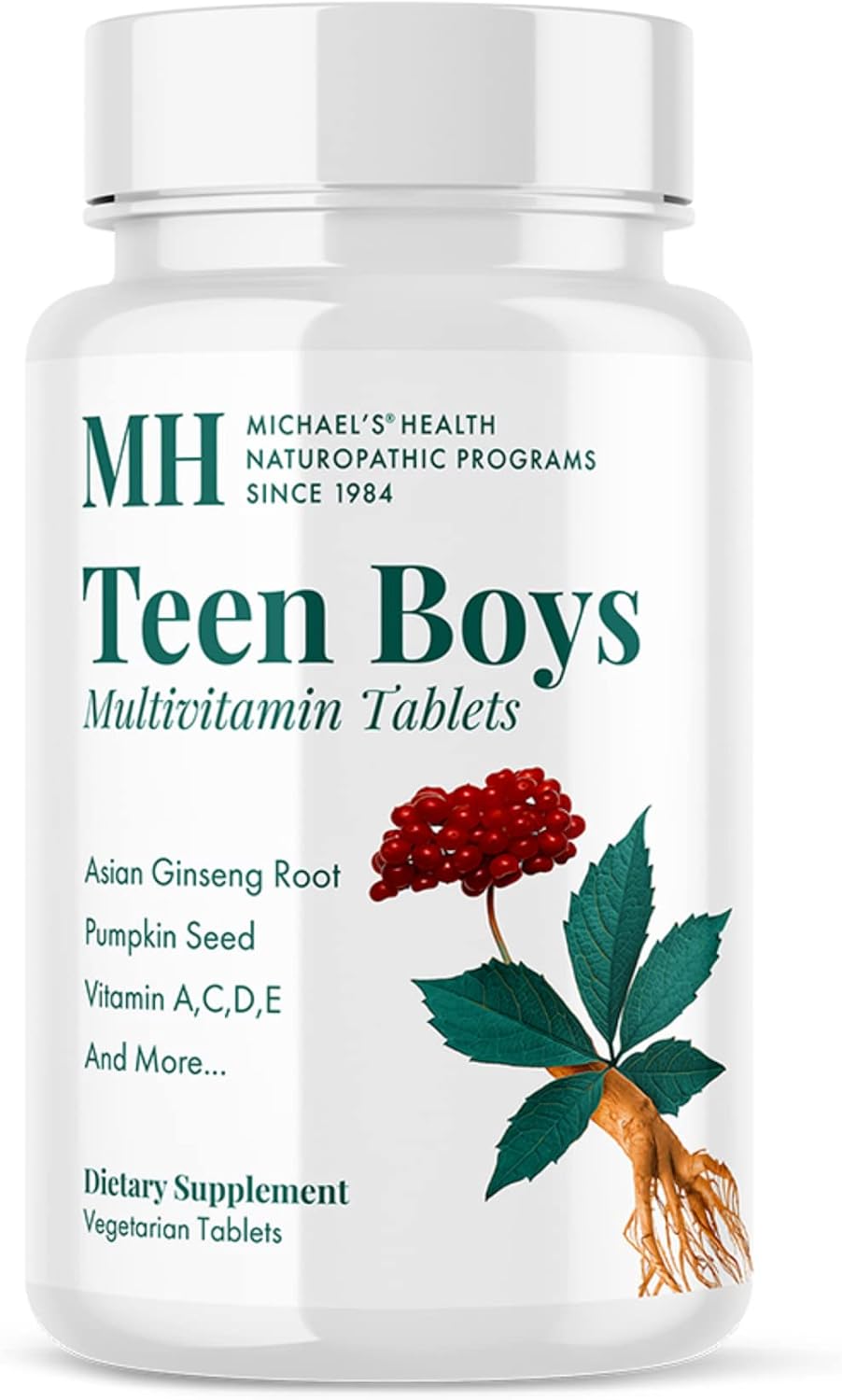 Michael's Health Naturopathic Programmes Teen Boys Daily Multivitamin - 60 Vegetarian Tablets - görsel 1