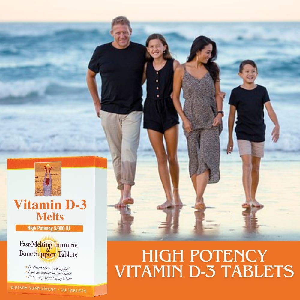 Dr. Newton's Naturals Vitamin D3 5000 IU Fast-Melting Tablets - 30 Tablets - görsel 6