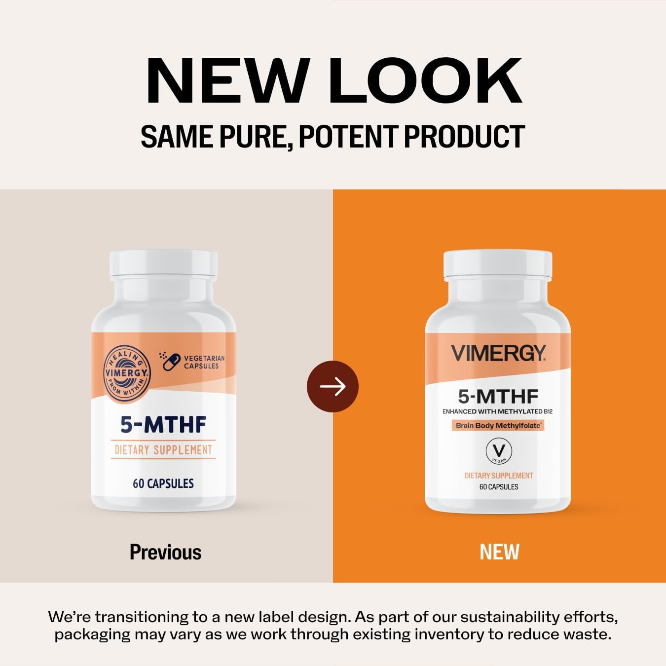 Vimergy 5-MTHF Capsules – 60 Servings with L-Methylfolate and Vitamin B12 - görsel 5