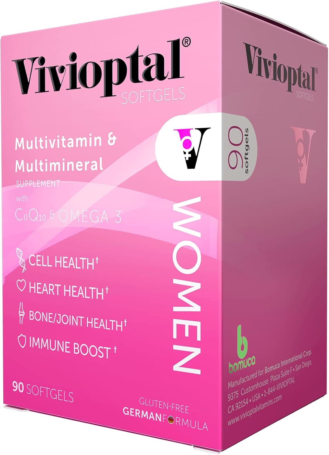 Vivioptal Women's Multivitamin and Multimineral Supplement, 90 Softgels - görsel 1