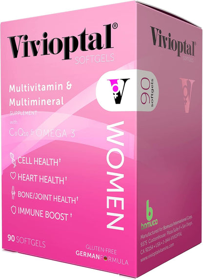 Vivioptal Women's Multivitamin and Multimineral Supplement, 90 Softgels