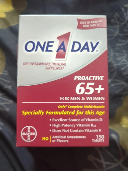 One A Day Proactive 65+ Multivitamins, 150 Count (3 Pack)