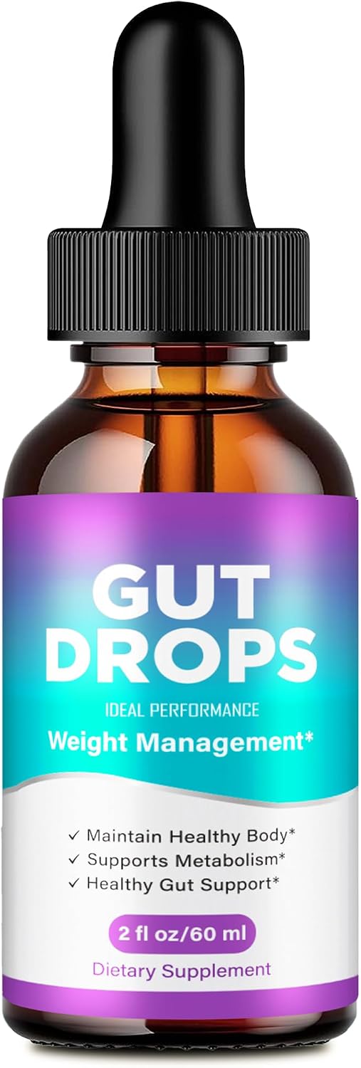 Gut Drops, Official GutDrops Supplement Liquid Droppers – Maximum Strength, All Natural Liquid Formula - görsel 1