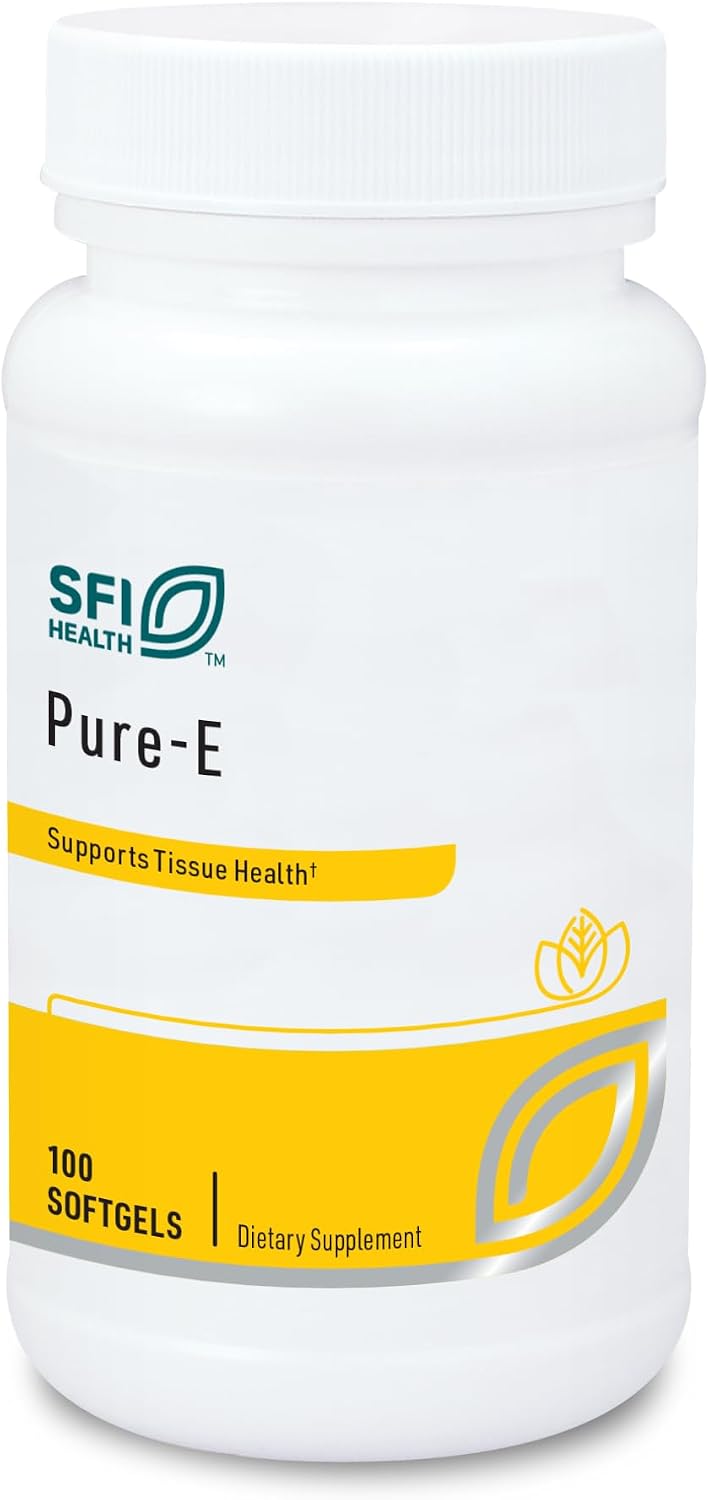 Klaire Labs SFI Health Pure-E - Natural D-Alpha & Mixed Tocopherols High in Gamma-Tocopherol (100 Softgels) - görsel 1