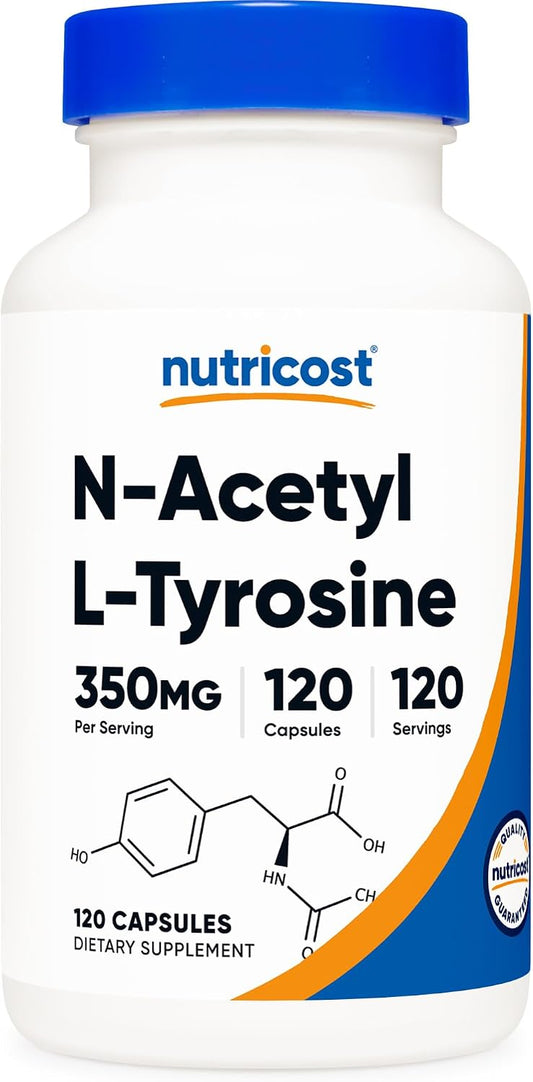 Nutricost N-Acetyl L-Tyrosine (NALT) 350mg, 120 Capsules