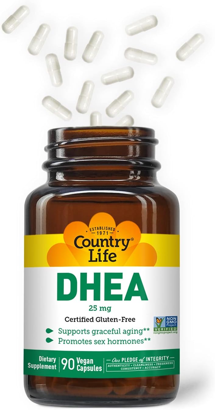 Country Life DHEA 25mg, 90 Vegan Capsules - görsel 2