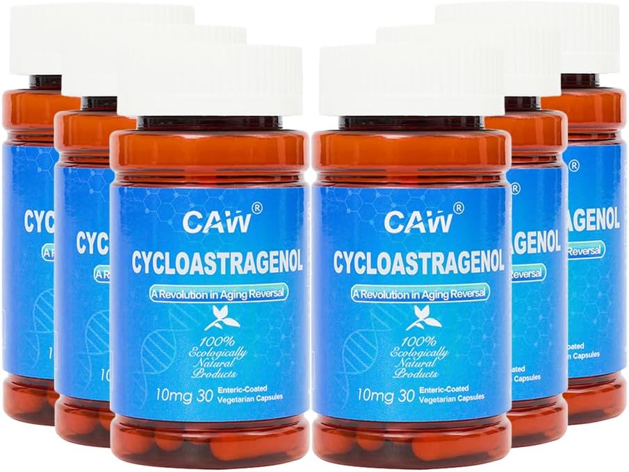 CAW Hypersorption Cycloastragenol 10mg - Enteric-Coated Vegetarian Capsules (6 Bottles) - görsel 1