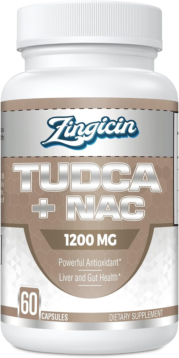 Zingicin TUDCA with NAC Supplement 1200mg - 180 Capsules (3-Pack) - görsel 9