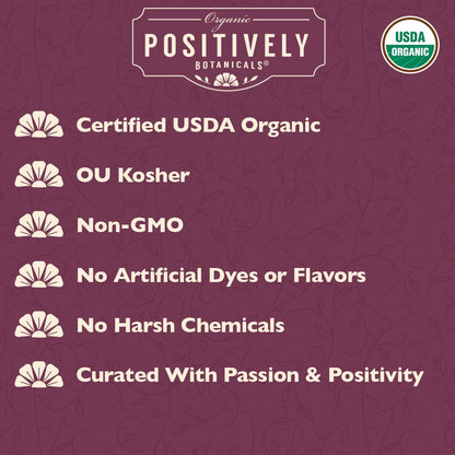 Organic Positively Botanicals Company, Burdock Root Herbal Tea, Loose Leaf, 113g