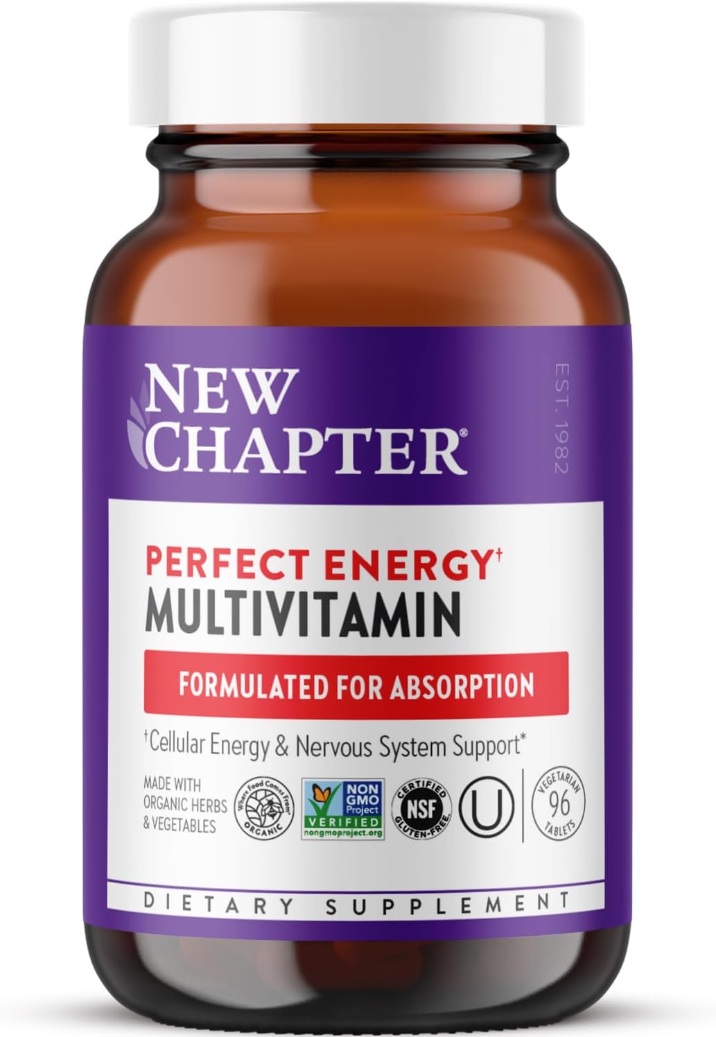 New Chapter Perfect Energy Multivitamin – 96 Tablets - görsel 1