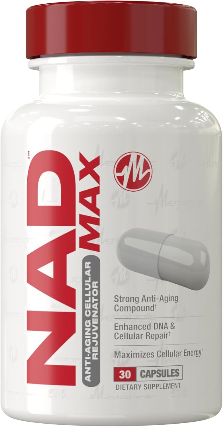 Metabolic Nutrition NAD MAX 350mg Anti-Ageing Cellular Rejuvenator, Promotes Cellular Energy and Mitochondrial Function, 30 Day Supply - görsel 1