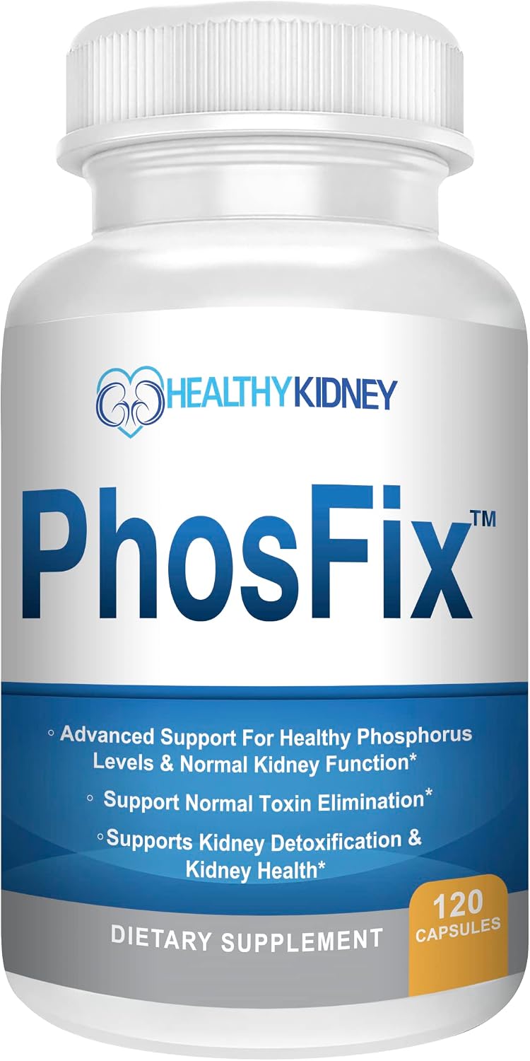 PhosFix 120 Capsules - Phosphorus Binder – Chitosan: A natural polysaccharide from crustacean exoskeletons. It – Image 1