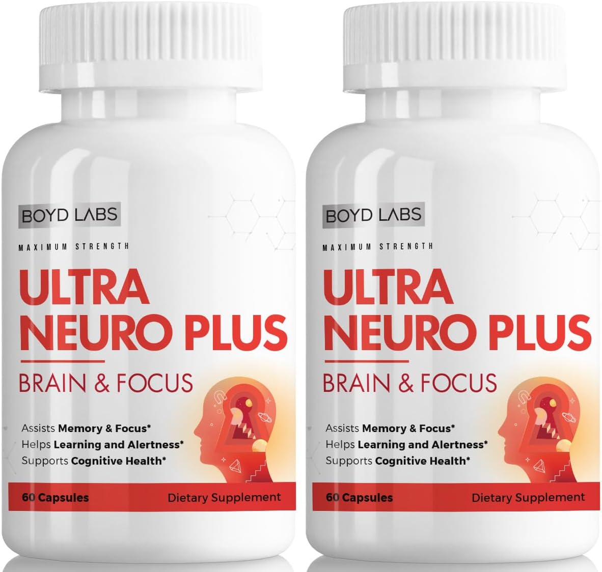 Boyd Labs Ultra Neuro Plus Brain & Focus Formula – 60 Capsules (3-Pack) - görsel 3
