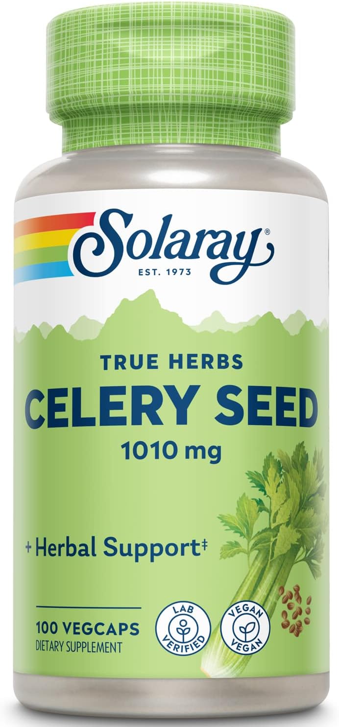 Solaray Celery Seed, 505 mg, 100 Vegetarian Capsules - görsel 1