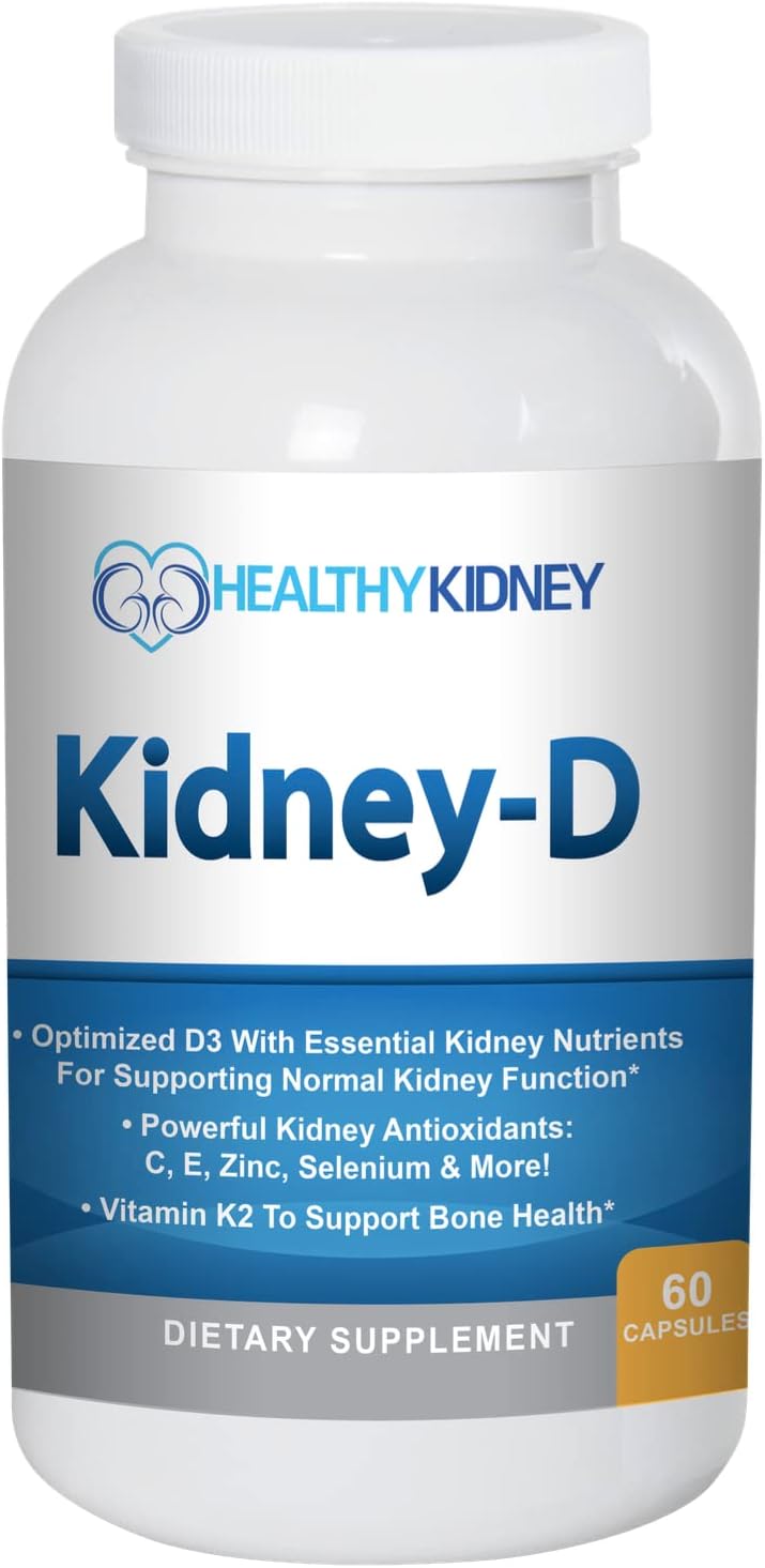 Kidney-D Supplement | Vitamin D3 with 7 Nutrients for Kidney Support - görsel 1