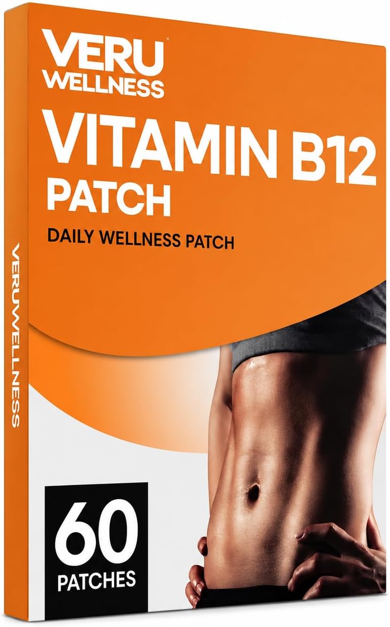 Veru Wellness B12 Energy Patch, Time Release, 60 Patches - görsel 1