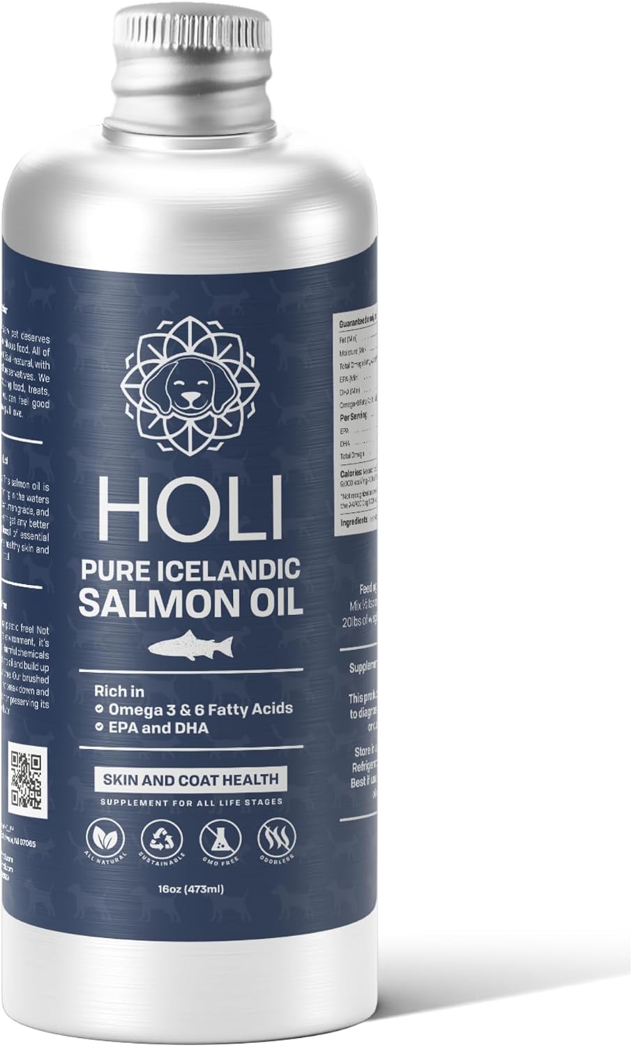 HOLI Salmon Oil for Dogs and Cats Skin & Coat | Icelandic Fish Oil | Omega 3 EPA + DHA Liquid Supplement - görsel 9