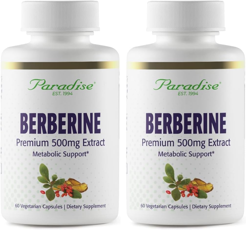 Paradise Herbs Berberine Extract, 500 mg, 60 Vegetarian Capsules - görsel 9