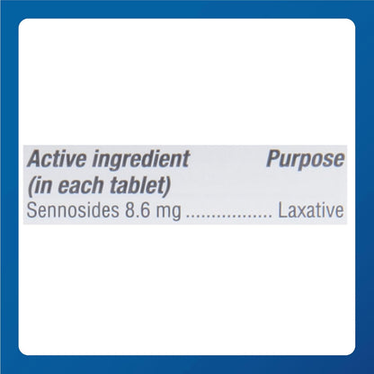 Major Senna 8.6 mg Traditional Herbal Laxative Tablets - Made with Sennosides - Provides Occasional Constipation Relief - 100 Tablets