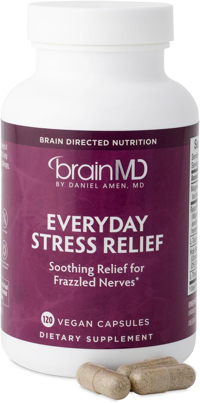 BRAINMD Dr Amen Everyday Stress Relief - 120 Capsules - görsel 1