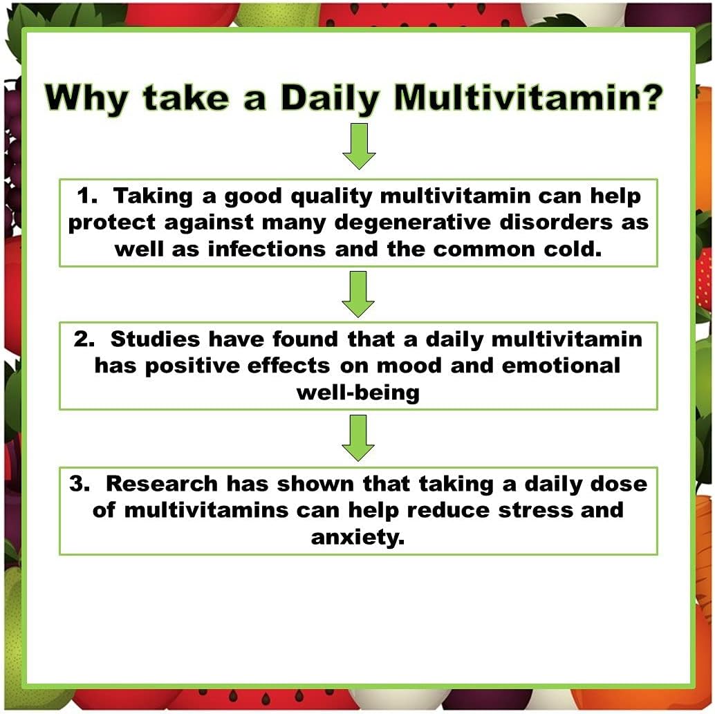 SJJ DEPOT Multivitamin Fruit & Vegetable Liquid Capsules - Daily Multivitamin for Women, Men, Seniors (120 Capsules) - görsel 4
