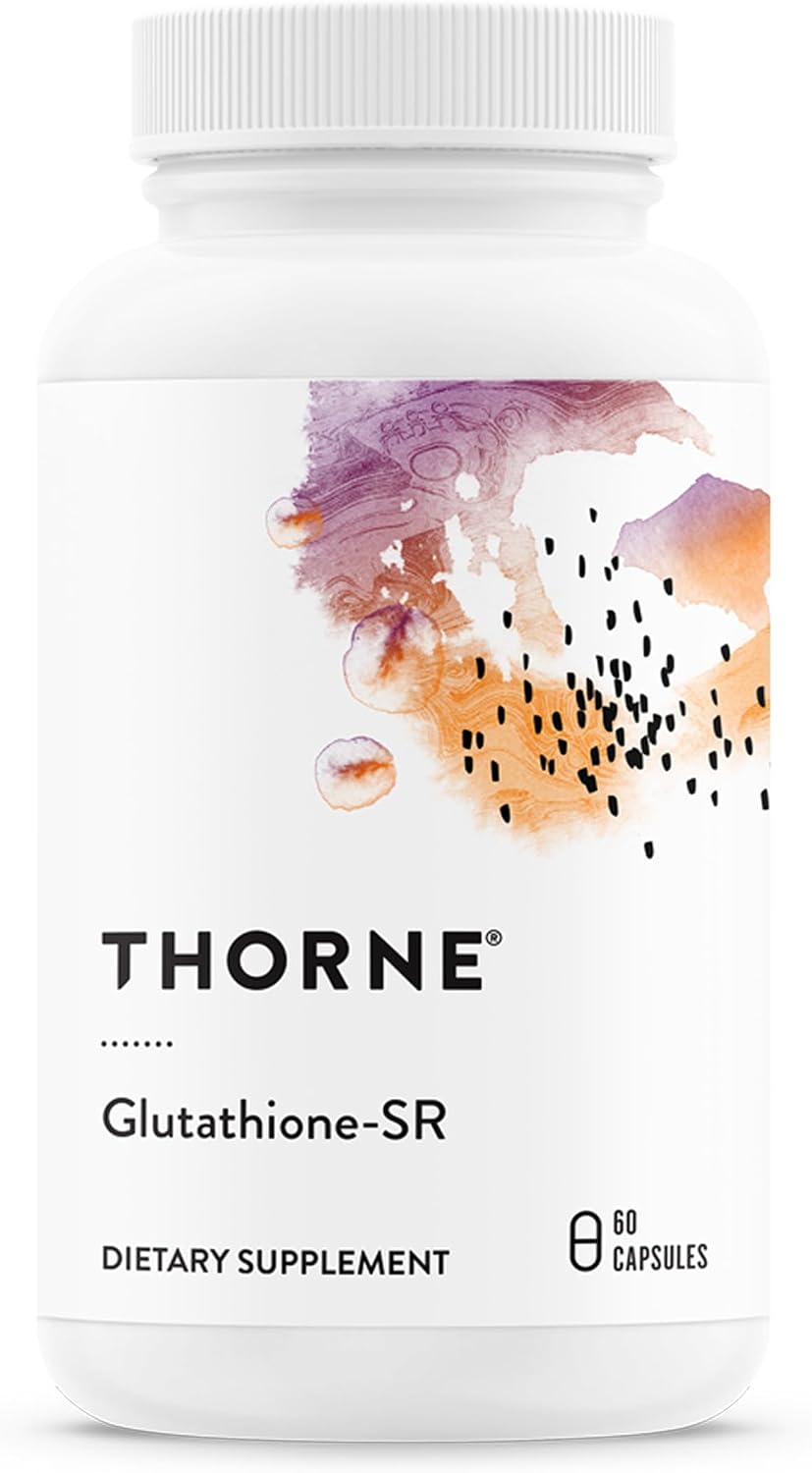 THORNE Glutathione-SR - Sustained-Release Supplement - Antioxidant Support for Liver, Brain, Heart, Lung & Eyes - NSF Certified for Sport - 60 Capsules - görsel 1