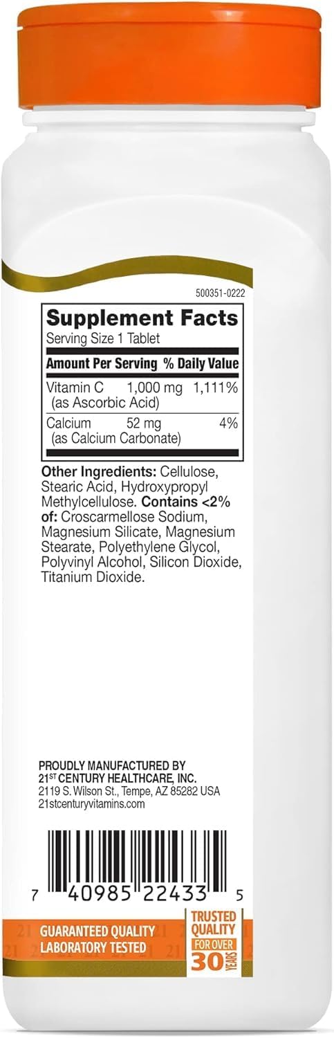 21st Century Vitamin C 1000 mg Tablets 110 Count - görsel 2