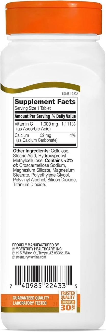 21st Century Vitamin C 1000 mg Tablets 110 Count