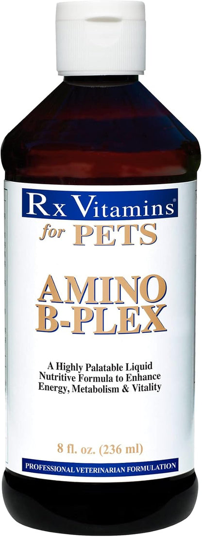 Rx Vitamins Amino B Plex Cat and Dog Supplement - Vitamin B Complex Liquid Plus Amino Acids - Appetite Stimulant and Weight Support - 120 ml