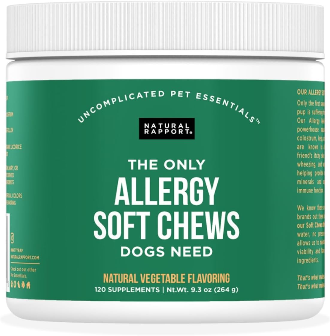 Natural Rapport Dog Bladder Support Chews with Cranberry and D-Mannose, 120 Count - görsel 8