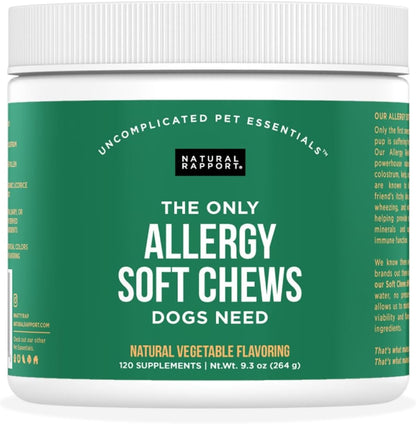 Natural Rapport Dog Bladder Support Chews with Cranberry and D-Mannose, 120 Count