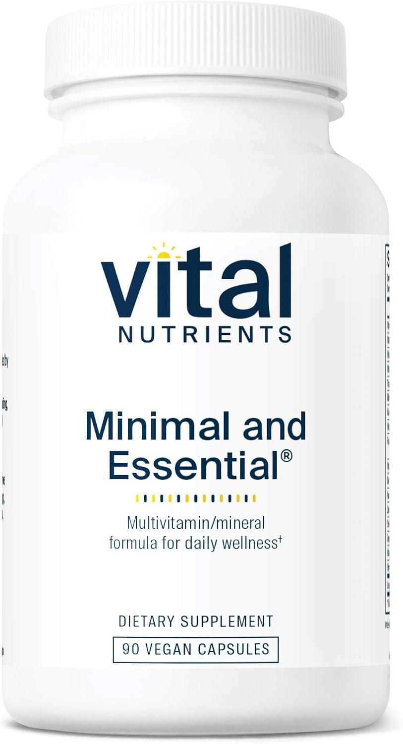 Vital Nutrients Minimal and Essential Multivitamin - One a Day - Iron-Free - 90 Capsules - görsel 1