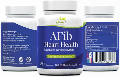 AFib Heart Health – Herbal Supplement for Cardiac Rhythm Support