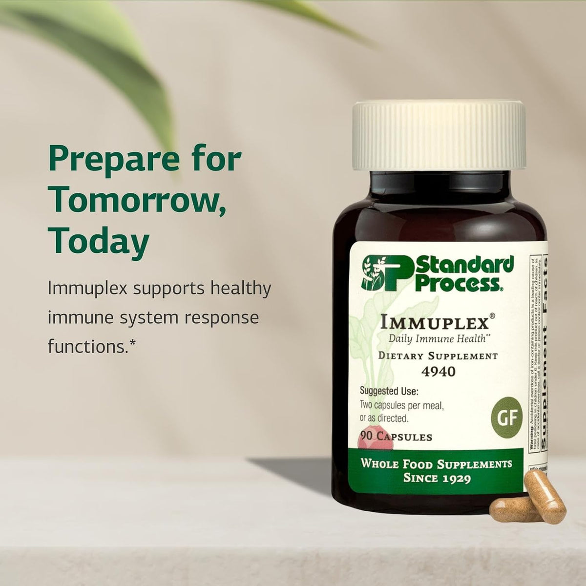 Standard Process Immuplex - Daily Immune Support Supplement - 90 Capsules - görsel 3