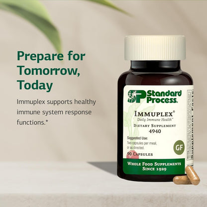 Standard Process Immuplex - Daily Immune Support Supplement - 90 Capsules