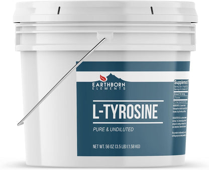 Earthborn Elements L-Tyrosine Powder – Pure & Undiluted – 3.785 L Bucket