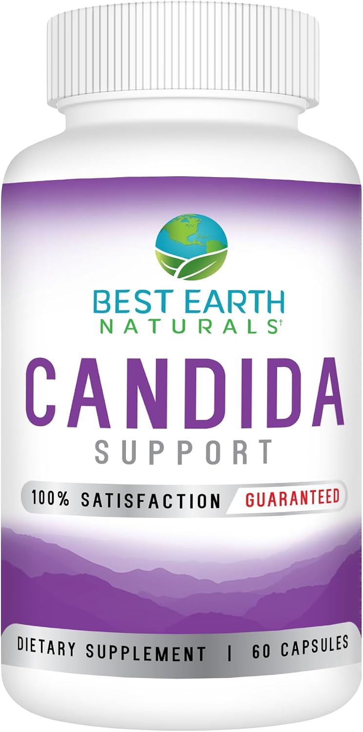 Best Earth Naturals Candida Support Supplement – Promote Natural Balance, 60 Capsules - görsel 1