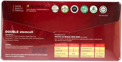 PhytoScience PhytoCellTec Apple Grape Double Stem Cell Supplement - 12 Pack (14 Sachets Each)