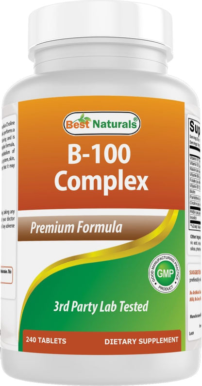 Best Naturals Vitamin B Complex with Inositol and PABA - 240 Tablets